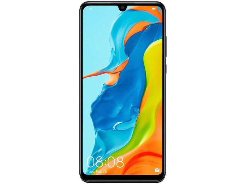 Smartphone Huawei P30 Lite 128GB Preto 4G - 4GB RAM Tela 6,15” Câm